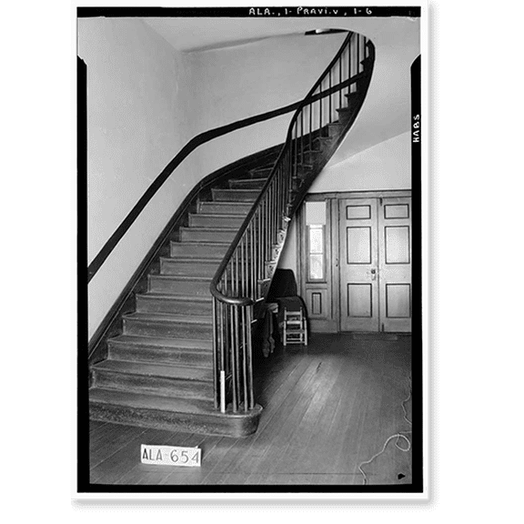 Historic Print, Pope-Golson House, 815 Shadow Lane (moved from original location), Prattville vicinity, Autauga County, AL - 6, 18" x 24"