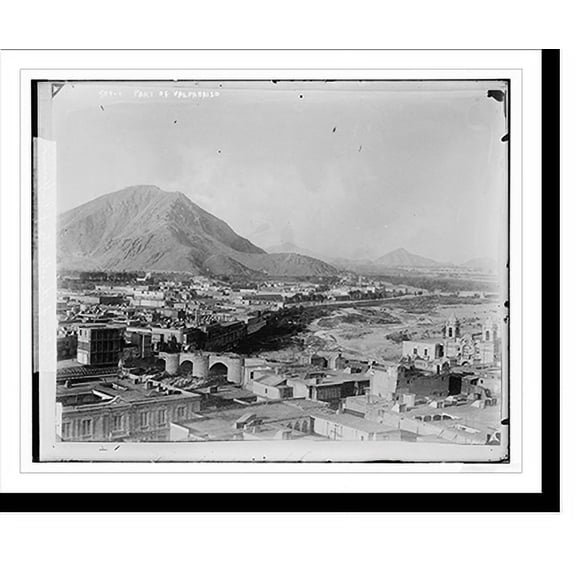Historic Print, Portion of Valparaiso, 16" x 20"