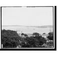 Historic Print, Portland Maine and harbor from Munjoy's Hill, 16" x 20