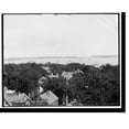 Historic Print, Portland Maine and harbor from Munjoy's Hill 2, 16" x