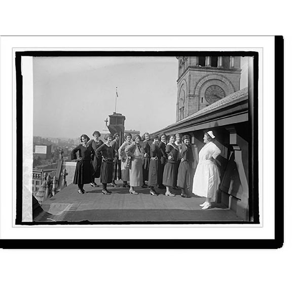 Historic Print, Post Ofc. Clerks, calisthenics - 3, 16" x 20"