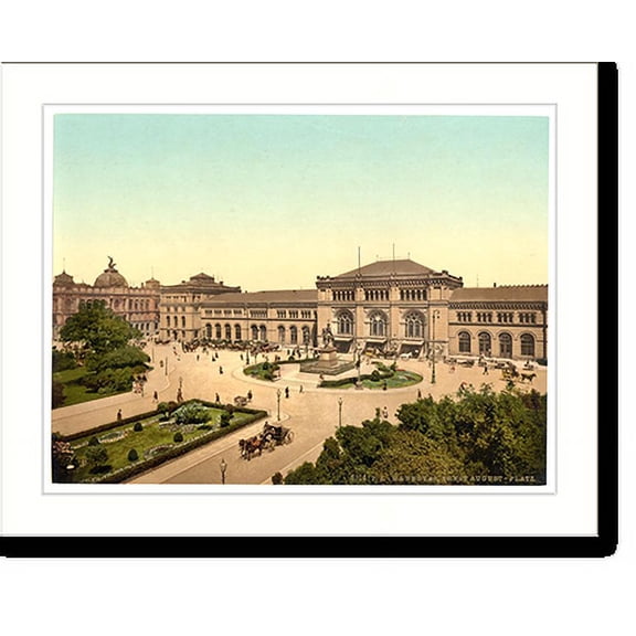Historic Print, Post Office Hanover Hanover Germany, 16" x 20"