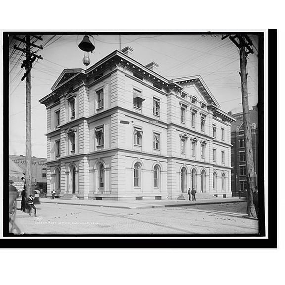 Historic Print, Post Office, Knoxville, Tenn., 18" x 24"