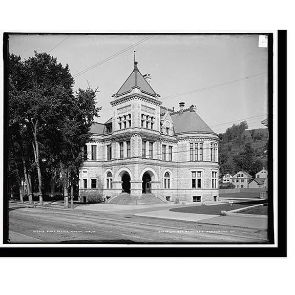 Historic Print, Post Office, Montpelier, Vt., 18" x 24"