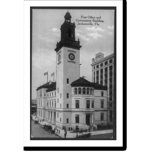 Historic Print, Post Office and Government Building, [exterior