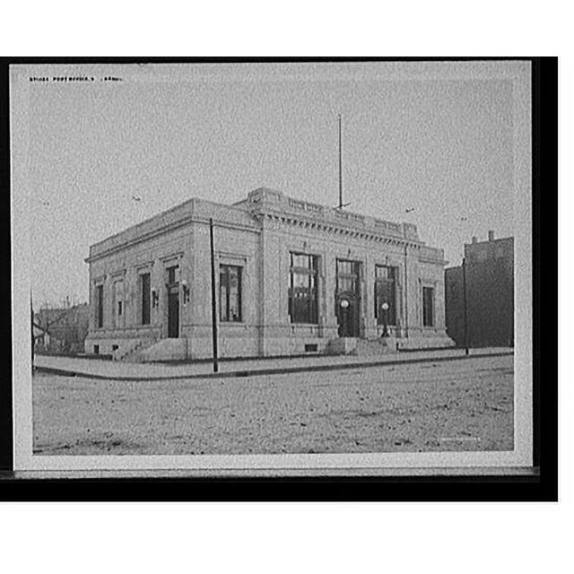 Historic Print, Post office, Ann Arbor, Mich., 16" x 20"