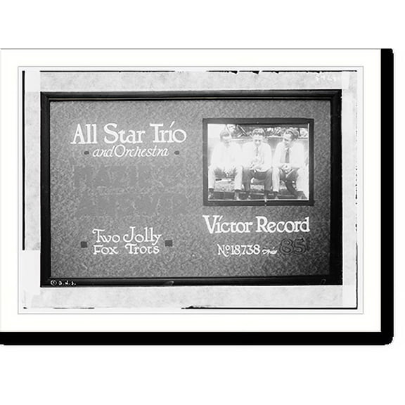 Historic Print, Poster: Victor. All Star Trio, 16" x 20"