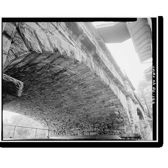 Historic Print, Potomac Aqueduct, Georgetown abutment at Georgetown waterfront, Washington, District of Columbia, DC - 17, 18" x 24"