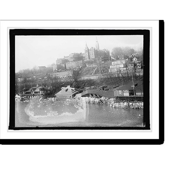 Historic Print, Potomac flood, Georgetown, D.C. - 2, 18" x 24"