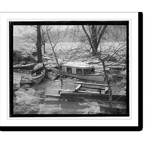 Historic Print, Potomac flood & ice - 4, 18" x 24"
