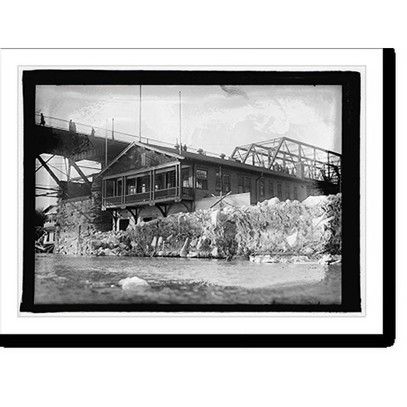 Historic Print, Potomac flood & ice, Georgetown, D.C., 18" x 24"