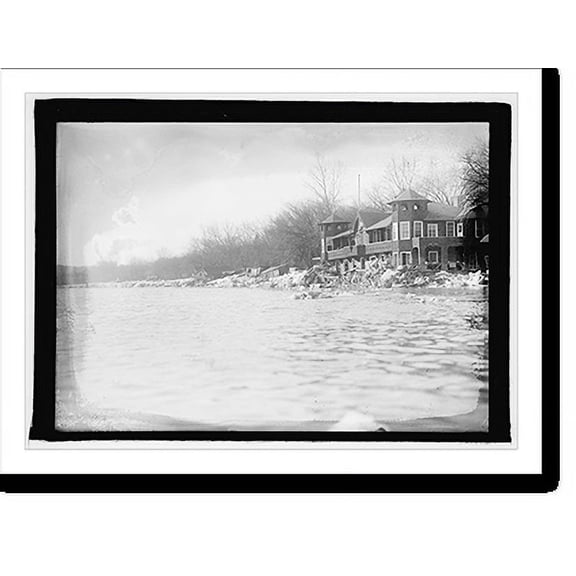 Historic Print, Potomac flood & ice, Georgetown, D.C. - 3, 18" x 24"