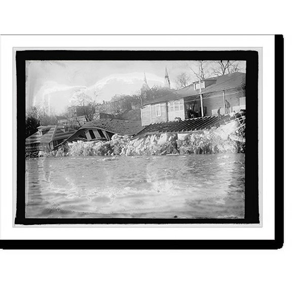 Historic Print, Potomac flood & ice, Georgetown, D.C. - 4, 16" x 20"