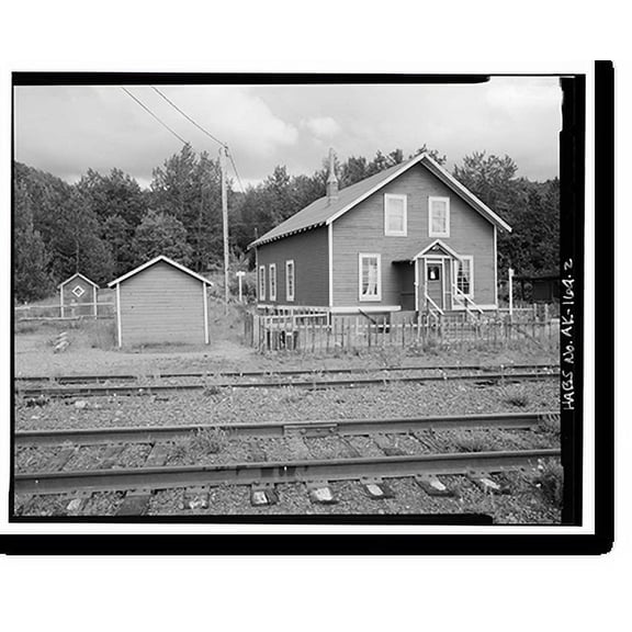 Historic Print, Potter Section House, Mile 115.3 Seward Highway, Anchorage, Anchorage, AK - 2, 16" x 20"