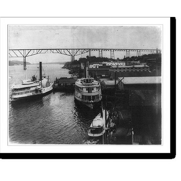 Historic Print, Poughkeepsie Bridge, [Poughkeepsie, N.Y.], 16" x 20"