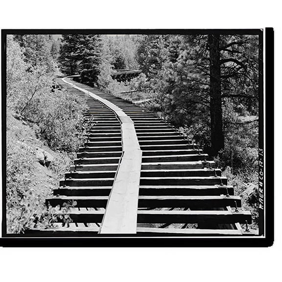 Historic Print, Power Flume No. 1, Tacoma vicinity, La Plata County, CO - 13, 18" x 24"