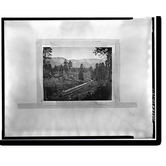 Historic Print, Power Flume No. 1, Tacoma vicinity, La Plata County, CO, 18" x 24"