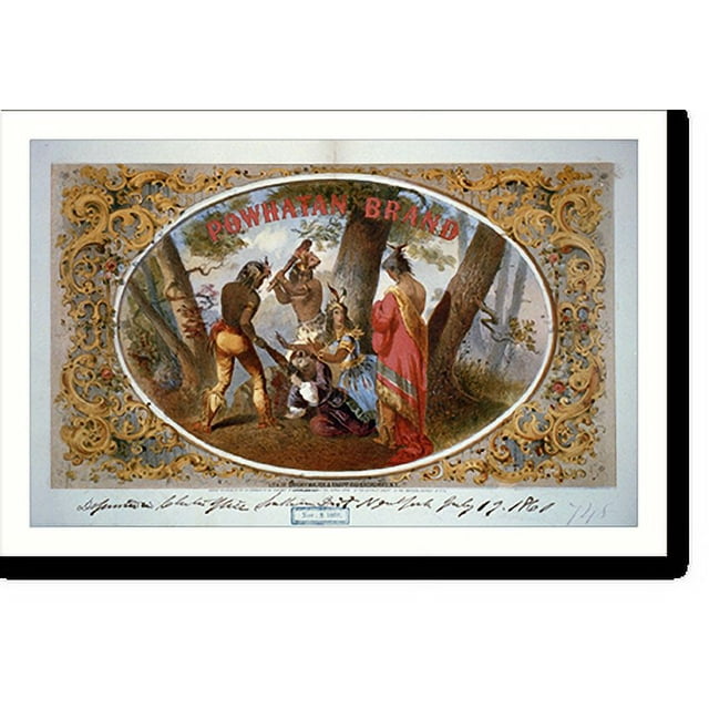 Historic Print, Powhatan brand.lith. of Sarony, Major & Knapp. 2, 16