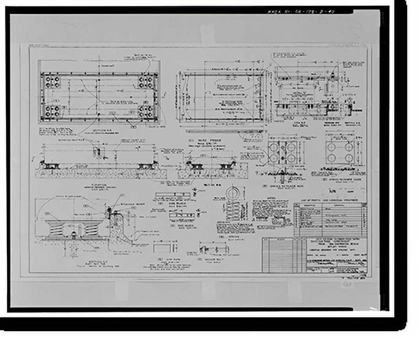 Historic Print, Prado Dam, Outlet Works, Santa Ana River near junction