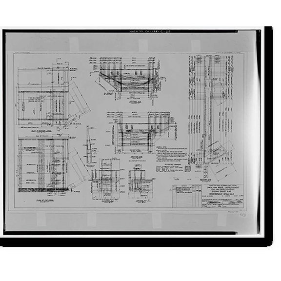 Historic Print, Prado Dam, Spillway, Santa Ana River near junction of State Highways 71, Corona vicinity, Riverside County, CA - 9, 16" x 20"