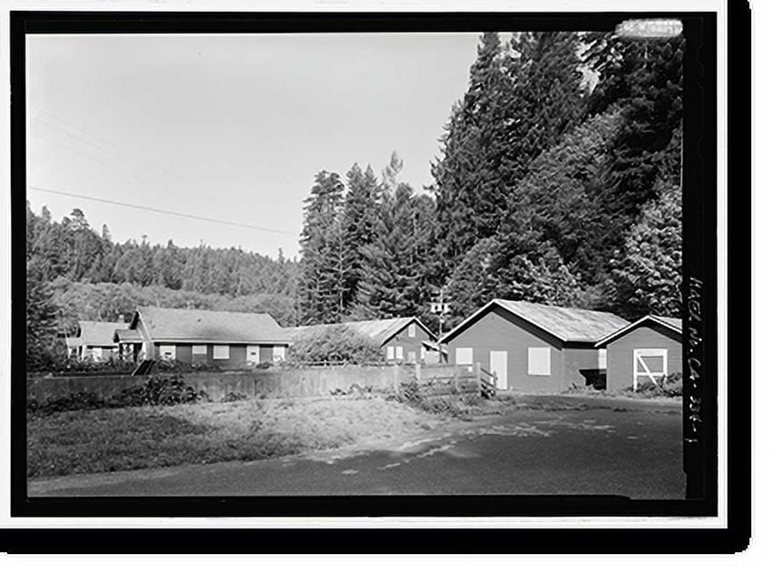 Historic Print, Prairie Creek Fish Hatchery, Hwy. 101, Orick, Humboldt