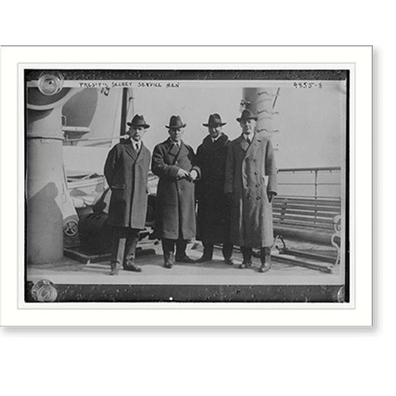 Historic Print, Pres.' Secret Service Men, 16" x 20"