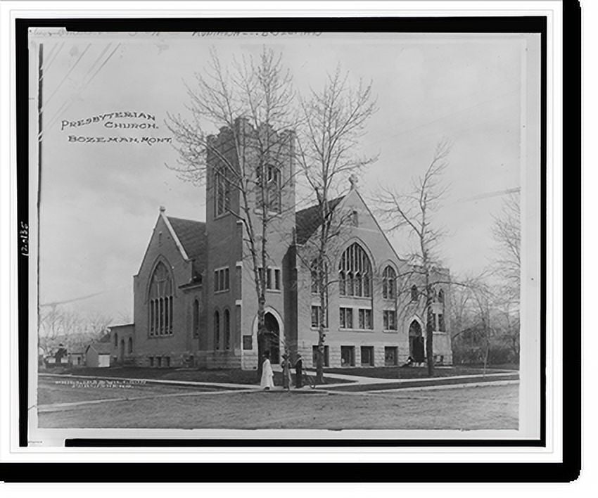 Historic Print, Presbyterian Church, Bozeman, Mont., 16" x 20