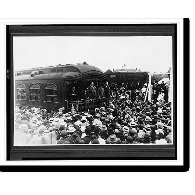 Historic Print, [President William Howard Taft standing on back of
