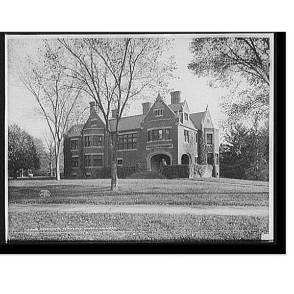 Historic Print, President's residence, Vassar College, 18" x 24"