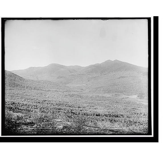 Historic Print, Presidential Range from Mt. Surprise, Gorham, White Mountains, 18" x 24"