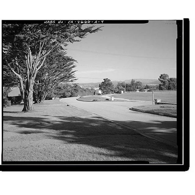 Historic Print, Presidio of Monterey, Soldier Field, Monterey, Monterey
