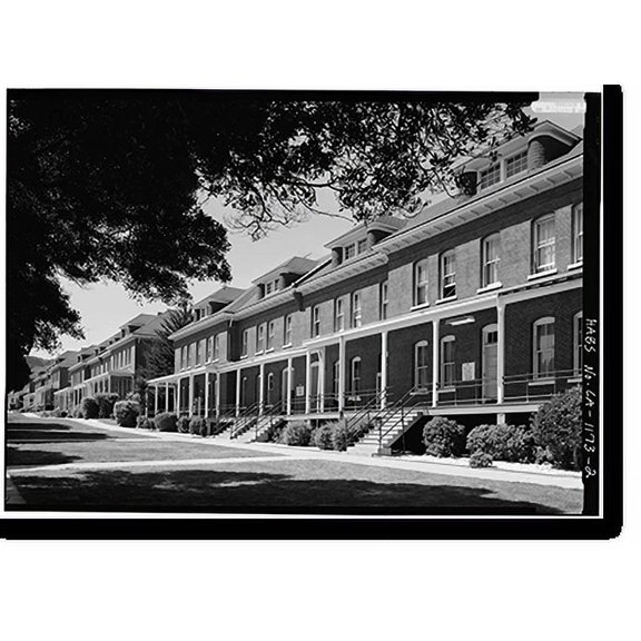 Historic Print, Presidio of San Francisco, Barracks, U.S. 101 & I-480, San Francisco, San Francisco County, CA - 2, 18" x 24"