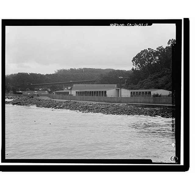 Historic Print, Presidio of San Francisco, Motor Vehicle Shed Type