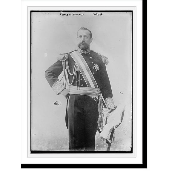 Historic Print, Prince of Monaco, in uniform, 16" x 20"