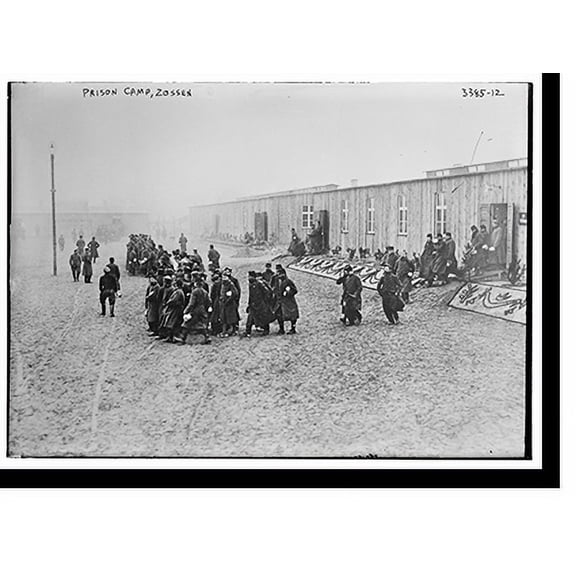 Historic Print, Prison camp, Zossen, Germ., 18" x 24"