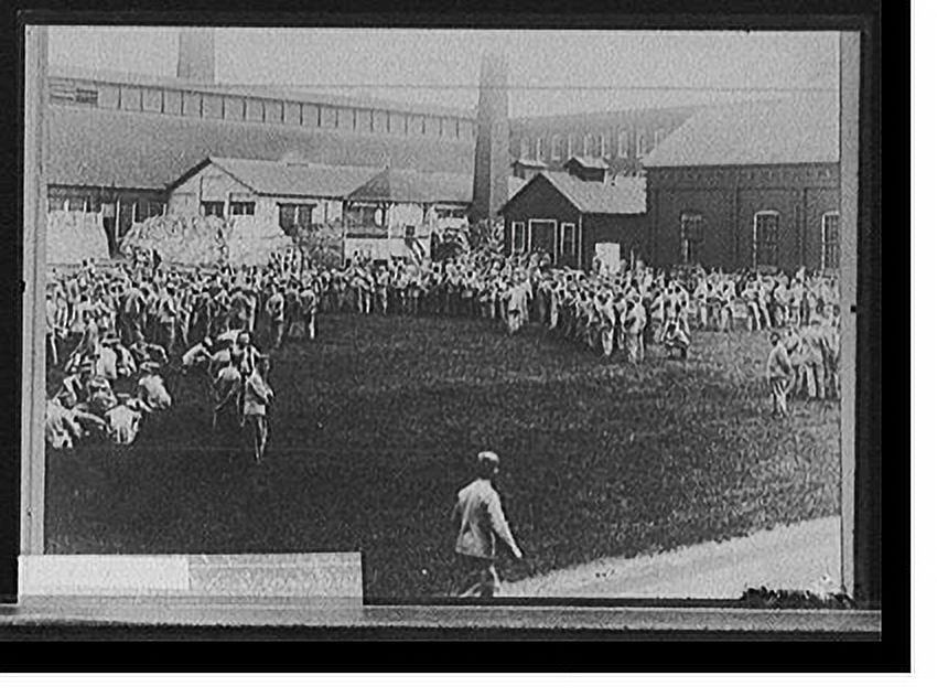 Historic Print, Prison yard, Jackson, [Michigan], 16" x 20"