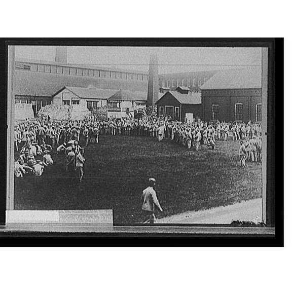 Historic Print, Prison yard, Jackson, [Michigan], 18" x 24"