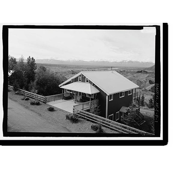 Historic Print, Private Commercial Building, Mill Site Unit, Kennicott, Copper River Census Area, AK, 16" x 20"