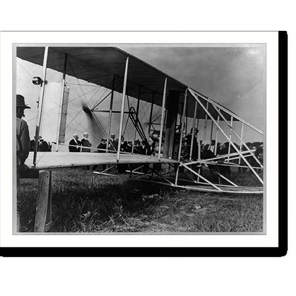 Historic Print, [Probably Orville Wright preparing for record breaking flag trip, Fort Myer, Virginia, September 12, 1908], 18" x 24"