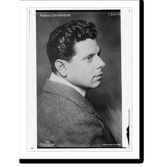 Historic Print, Prof. Max Reinhardt, 16" x 20"