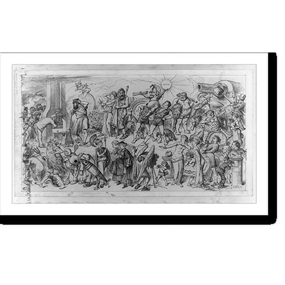 Historic Print, [Prometheus unbound; or, science in Olympus], 16" x 20"