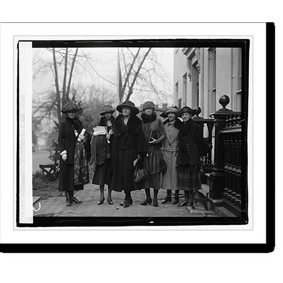 Historic Print, Prominent women at equal rights conference at Woman's Party. L to R: Mrs. Agnes Morey, B, 16" x 20"