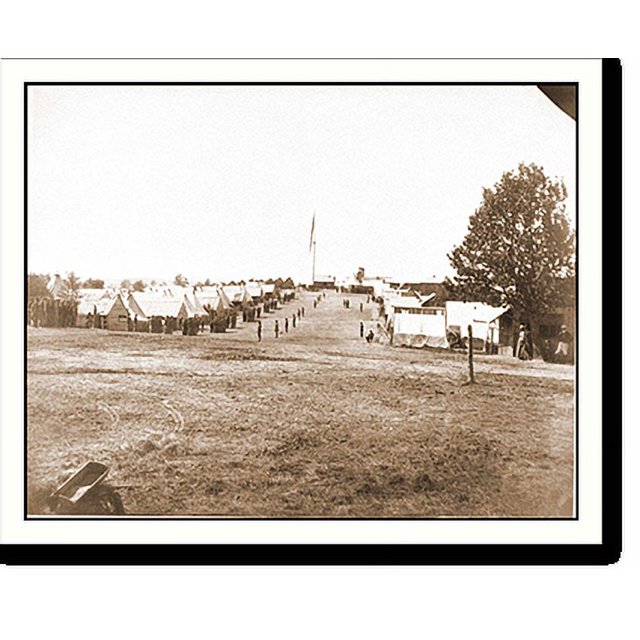 Historic Print, Prospect Hill Va. General view of 13th New York Cavalry