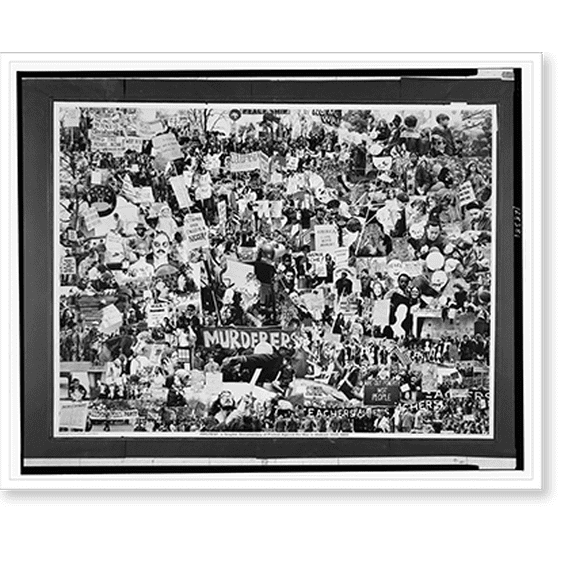 Historic Print, Protest : a graphic documentary of protest against the war in Vietnam, 1965-1969, 18" x 24"