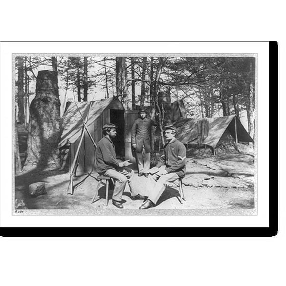 Historic Print, [Provost Guard at HQ, 6th Army Corps, near Hazel River, Va., 1864], 18" x 24"