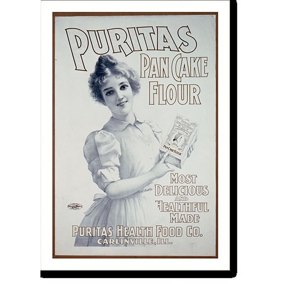 Historic Print, Puritas Pan Cake Flour, 18" x 24"