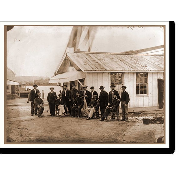 Historic Print, Quartermasters Office at 7th St. Wharf Wash. D.C., 18" x 24"