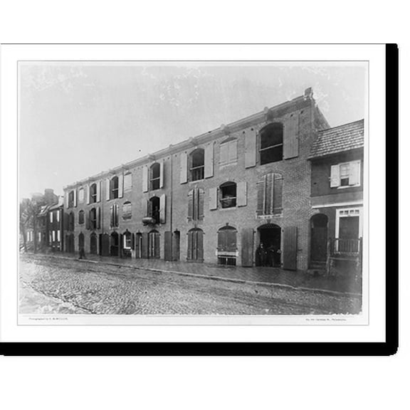 Historic Print, [Queen Street warehouse, Alexandria, Va.], 18" x 24"
