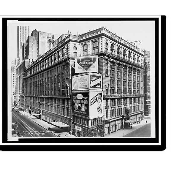 Historic Print, R.H. Macy & Co. Building, Broadway & 34th St., 16" x 20"