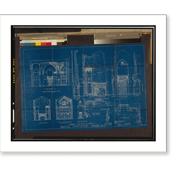 Historic Print, [R.R. Donnelly and Sons Company tower, East 22nd St., Chicago, Ill. Library, 8th floor] - 2, 16" x 20"